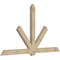 Ekena Millwork Kennewick Rough Sawn Timber Gable Bracket, Douglas Fir, 108"W x 63"H x 4"D x 6"F, 14/12 Pitch GBW108X63X0406KEN00RDF - alternate 2